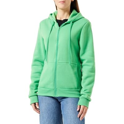 UCY Snygg huvtröja för kvinnor med dragkedja polyester saftige grön storlek S, Juicy Green, S UCY Snygg huvtröja för kvinnor med dragkedja polyester saftige grön storlek S, Juicy Green, S