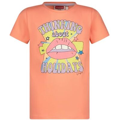 Vingino flickor Harloua T-shirt, persika korall, 14 år Vingino flickor Harloua T-shirt, persika korall, 14 år