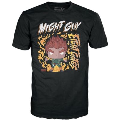 Funko Boxed Tee: Naruto 8 Gates Guy Small (S) T-shirt Kläder Presentidé Kortärmad topp för vuxna unisex män och kvinnor Officiella produkter fans Funko Boxed Tee: Naruto 8 Gates Guy Small (S) T-shirt Kläder Presentidé Kortärmad topp för vuxna unisex män och kvinnor Officiella produkter fans