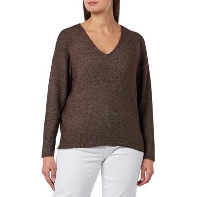 ONLY Bestseller A/S Dam ONLRICA Life L/S V-hals PULLO KNT NOOS tröja, Deep Mahogny/Detail:Melange, M, Deep Mahogany/Detail:melange, M ONLY Bestseller A/S Dam ONLRICA Life L/S V-hals PULLO KNT NOOS tröja, Deep Mahogny/Detail:Melange, M, Deep Mahogany/Detail:melange, M