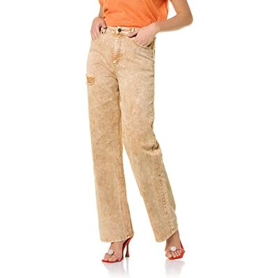 Goldenpoint Straight Acid Washed Leggings för kvinnor, Naturlig, S Goldenpoint Straight Acid Washed Leggings för kvinnor, Naturlig, S