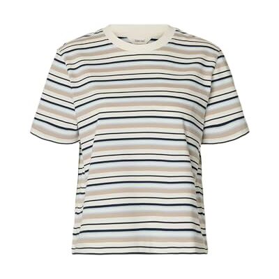 SELECTED WOMEN SELECTED Kvinnor Slfessential Ss Striped Boxy Tee Noos, Kashmirblå, L SELECTED WOMEN SELECTED Kvinnor Slfessential Ss Striped Boxy Tee Noos, Kashmirblå, L