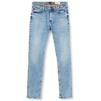 Boss Delano BC-P för män, svartblå, smal passform, jeans av bekväm stretchdenim, Ljusblå 435, 31W x 34L Boss Delano BC-P för män, svartblå, smal passform, jeans av bekväm stretchdenim, Ljusblå 435, 31W x 34L