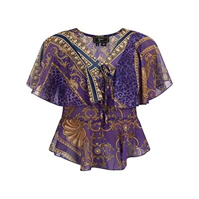 threezy dam blus, lila, S threezy dam blus, lila, S