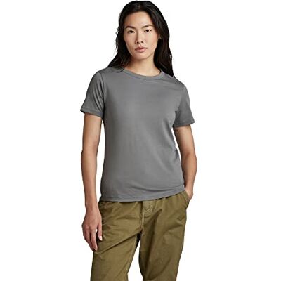 G-STAR RAW Kvinnors Nysid RAW. Slim T-shirt, grå (Granit 336-1468), XXS, Grå (granit 336-1468), XXS G-STAR RAW Kvinnors Nysid RAW. Slim T-shirt, grå (Granit 336-1468), XXS, Grå (granit 336-1468), XXS
