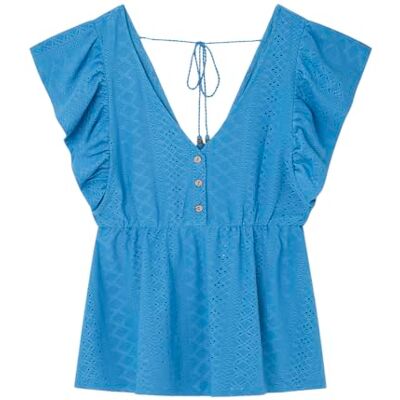 Springfield Cortefiel Kaftan Tunika Estamp Palmer, Multicolor, S Springfield Cortefiel Kaftan Tunika Estamp Palmer, Multicolor, S