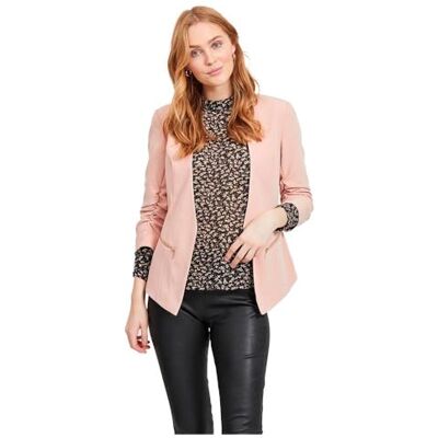 Vila Female Blazer 3/4-ärmar, Misty Rose, 44 Vila Female Blazer 3/4-ärmar, Misty Rose, 44