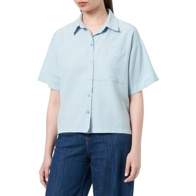 PIECES Pcmilano Ss skjorta, Angel Falls, S PIECES Pcmilano Ss skjorta, Angel Falls, S