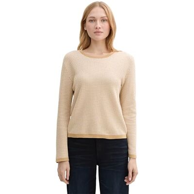 TOM TAILOR damtröja, 37527 – Beige Ecru Bubble Knit design, 3XL TOM TAILOR damtröja, 37527 – Beige Ecru Bubble Knit design, 3XL