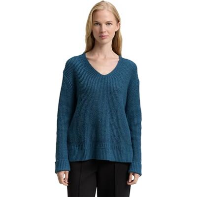 TOM TAILOR damtröja, 38879 – Mörk petroleummelerad, 3XL TOM TAILOR damtröja, 38879 – Mörk petroleummelerad, 3XL