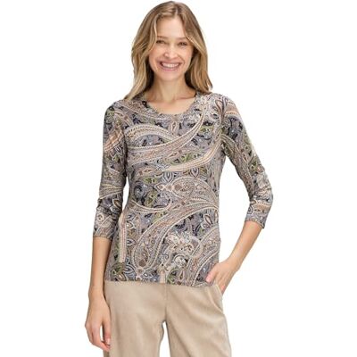 Betty Barclay T-shirt för kvinnor, Grå/beige, 38 Betty Barclay T-shirt för kvinnor, Grå/beige, 38