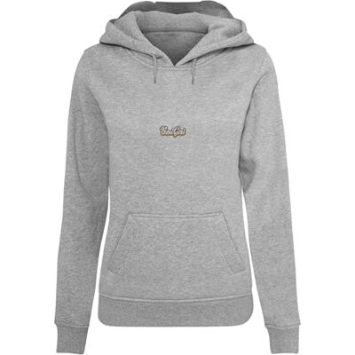 Tee Dam huvtröja BadGirl Bang Hoody, avslappnad huvtröja med ryggtryck, normal passform, storlekar XS – 5XL, Grå ljung, L Tee Dam huvtröja BadGirl Bang Hoody, avslappnad huvtröja med ryggtryck, normal passform, storlekar XS – 5XL, Grå ljung, L
