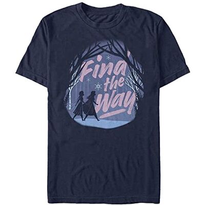 Disney Unisex Frozen 2 papper vinter organic kortärmad T-shirt, marinblå, L Disney Unisex Frozen 2 papper vinter organic kortärmad T-shirt, marinblå, L