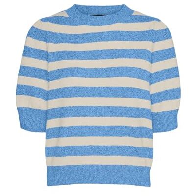 VERO MODA Vmdoffy 2/4 O-hals tröja Ga Noos, Liten pojke blå, XS VERO MODA Vmdoffy 2/4 O-hals tröja Ga Noos, Liten pojke blå, XS