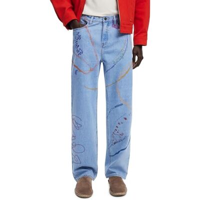 Desigual Denim_PAU, 5053 denim medium tvätt, 38, Blå, 36 Desigual Denim_PAU, 5053 denim medium tvätt, 38, Blå, 36