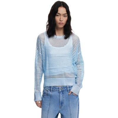Desigual kvinnors JERS_Whistler pullover tröja, blå, S, BLÅ, S Desigual kvinnors JERS_Whistler pullover tröja, blå, S, BLÅ, S