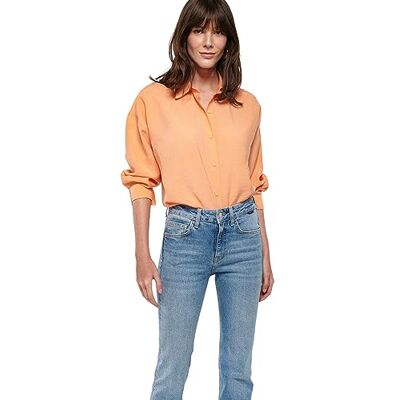 Mavi Långärmad T-shirt för kvinnor, orange, S, apelsin, S Mavi Långärmad T-shirt för kvinnor, orange, S, apelsin, S