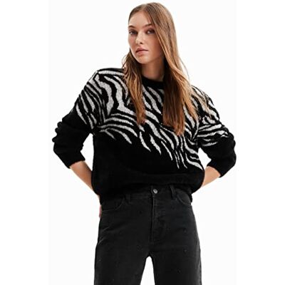 Desigual Dam JERS_FlowZE 2000 svart tröja, XL, svart, XL Desigual Dam JERS_FlowZE 2000 svart tröja, XL, svart, XL