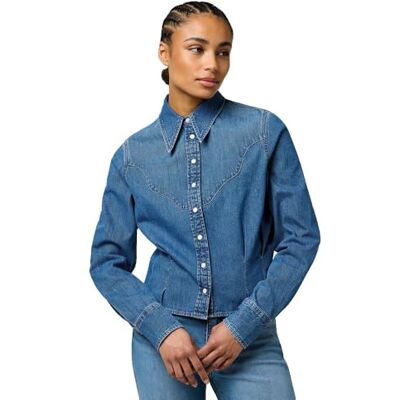 Wrangler Femme Peplum skjorta, Lätt hand, XL Wrangler Femme Peplum skjorta, Lätt hand, XL