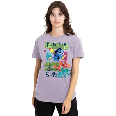 Finding Nemo Hitta Nemo kul, hav, surfa damer t-shirt, lavendel, medium, Lavendel, M Finding Nemo Hitta Nemo kul, hav, surfa damer t-shirt, lavendel, medium, Lavendel, M