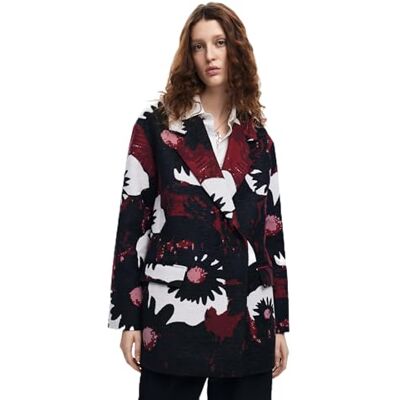 Desigual COAT_VINTER DAISIES_LACR, 3000 CARMIN, M, röd, M Desigual COAT_VINTER DAISIES_LACR, 3000 CARMIN, M, röd, M