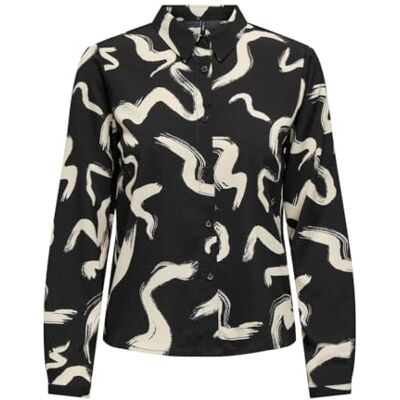 ONLY Onlnova Life VIS L/S Maya skjorta AOP, Black/Aop: 592 Boho charm, XS ONLY Onlnova Life VIS L/S Maya skjorta AOP, Black/Aop: 592 Boho charm, XS