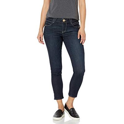 Democracy Ab Solution små beskurna jeans för kvinnor, Mörk indigo, 42 SE/Liten Democracy Ab Solution små beskurna jeans för kvinnor, Mörk indigo, 42 SE/Liten