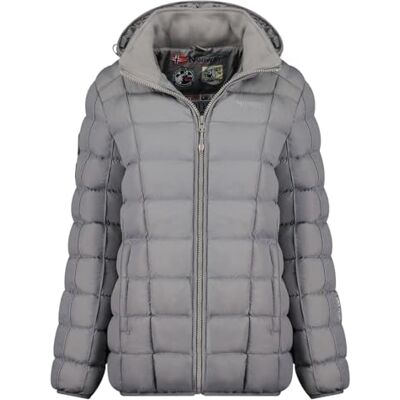 Geographical Norway Babette Lady kort parkas lång tjock varm dam höst vinter tunn kappa med huva fuskpäls vindjacka elegant dunjacka för kvinnor (ljusgrå M), Ljusgrå, M Geographical Norway Babette Lady kort parkas lång tjock varm dam höst vinter tunn kappa med huva fuskpäls vindjacka elegant dunjacka för kvinnor (ljusgrå M), Ljusgrå, M