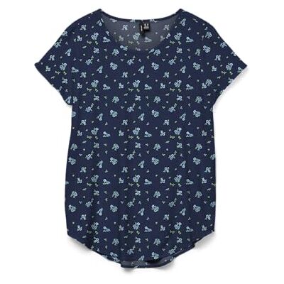 VERO MODA Vmbella Ss Top AOP WVN Ga, marinblå blazer, XS VERO MODA Vmbella Ss Top AOP WVN Ga, marinblå blazer, XS