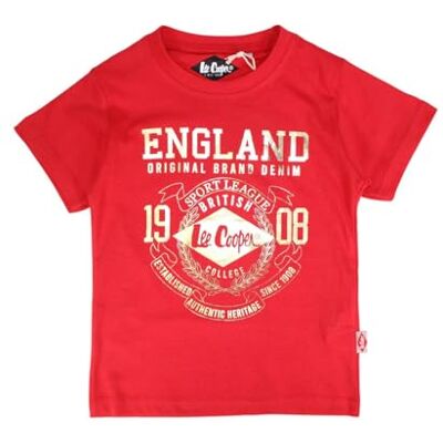 Lee Cooper Pojke T-shirt kortärmad topp bomull röd 12 år, Färg: röd, 12 �r Lee Cooper Pojke T-shirt kortärmad topp bomull röd 12 år, Färg: röd, 12 �r