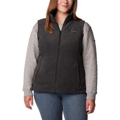 Columbia Fleecejacka för kvinnor, Träkol Heather/Charcoal Heather, XL Columbia Fleecejacka för kvinnor, Träkol Heather/Charcoal Heather, XL