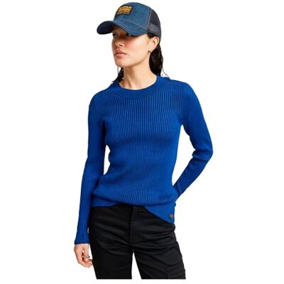 G-STAR RAW Plated Slim Knit, Flerfärgad (Racing blå/Osaka Blue Rib D25310-d767-g866), S G-STAR RAW Plated Slim Knit, Flerfärgad (Racing blå/Osaka Blue Rib D25310-d767-g866), S