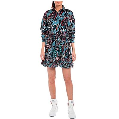 Replay Dam W9027 klänning, 010 AVIO/flerfärgad, XL, 010 Avio/Multicolor, XL Replay Dam W9027 klänning, 010 AVIO/flerfärgad, XL, 010 Avio/Multicolor, XL