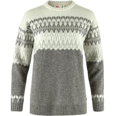 Fjällräven Fjallraven 86992-020-113 Övik Path Knit W Lång Tröja Dam Grey-Chalk Vit Storlek S Fjällräven Fjallraven 86992-020-113 Övik Path Knit W Lång Tröja Dam Grey-Chalk Vit Storlek S