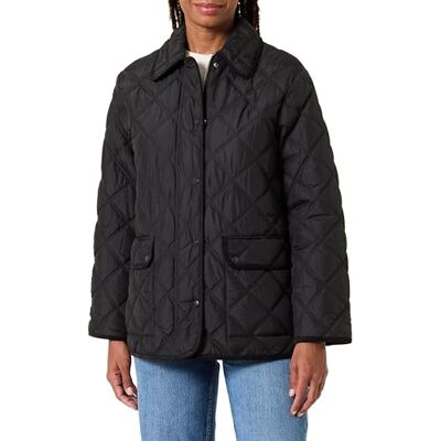 GANT QUILTED JACKA WITH CORD TRIM, svart, L GANT QUILTED JACKA WITH CORD TRIM, svart, L