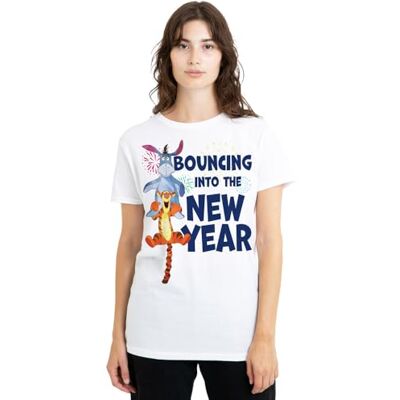Winnie the Pooh mandarin creative ltd Nalle Puh studsar in i det nya året dam t-shirt, vit, XX-Large, Vitt, XXL Winnie the Pooh mandarin creative ltd Nalle Puh studsar in i det nya året dam t-shirt, vit, XX-Large, Vitt, XXL