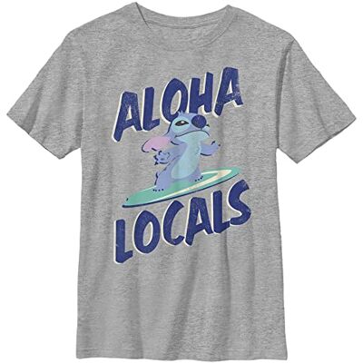 Disney Pojkar Aloha Locals Stitch T-shirt, M, Sportig Heather, M Disney Pojkar Aloha Locals Stitch T-shirt, M, Sportig Heather, M