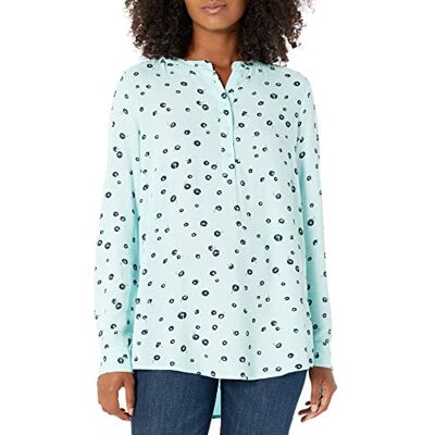 Amazon Essentials långärmad woven blus klänning tröjor, Sydhav blå, vallmo, XL Amazon Essentials långärmad woven blus klänning tröjor, Sydhav blå, vallmo, XL