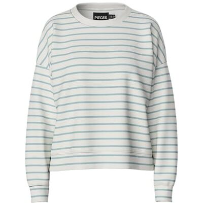 PIECES Pcchilli Ls Sweat Stripes Noos Bc, Molndansare, XS PIECES Pcchilli Ls Sweat Stripes Noos Bc, Molndansare, XS