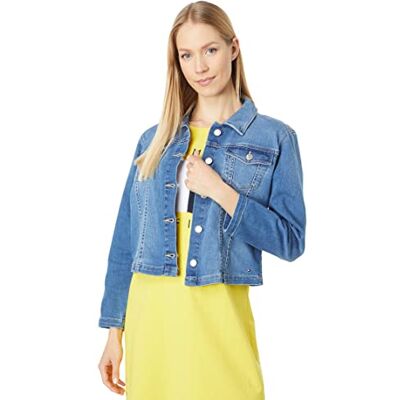 Tommy Hilfiger kvinnors stretch denimjacka, Chesapeake tvätt, XS Tommy Hilfiger kvinnors stretch denimjacka, Chesapeake tvätt, XS