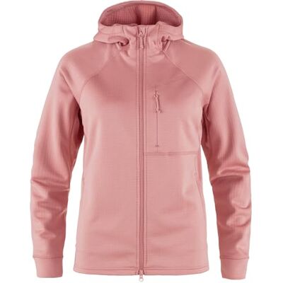 Fjällräven Dam Abisko Grid Fleece Hoodie, Dusty Rose, XS Fjällräven Dam Abisko Grid Fleece Hoodie, Dusty Rose, XS