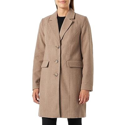 VERO MODA Bestseller A/S VMGIANNACINDY Coat AW23 BOOS kappa, brun Lentil/detalj:melange, S, Brown Lentil/Detail:MELANGE, S VERO MODA Bestseller A/S VMGIANNACINDY Coat AW23 BOOS kappa, brun Lentil/detalj:melange, S, Brown Lentil/Detail:MELANGE, S