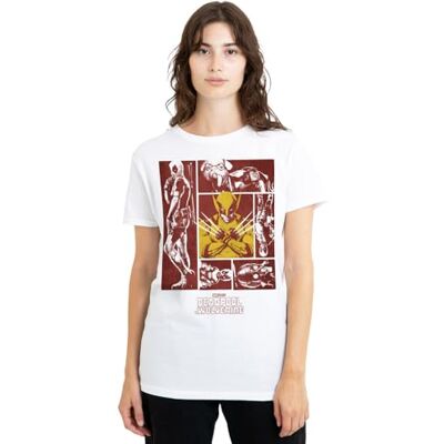 Marvel Deadpool och Wolverine We are Deadpool Wolverine dam t-shirt, vit, XX-Large, Vitt, XXL Marvel Deadpool och Wolverine We are Deadpool Wolverine dam t-shirt, vit, XX-Large, Vitt, XXL