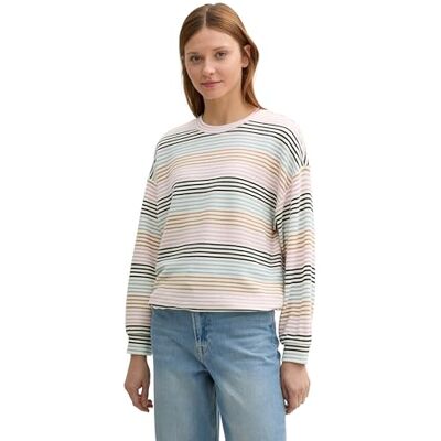 TOM TAILOR Denim dam långärmad T-shirt, 36538 – Small Multicolor Stripe, XL TOM TAILOR Denim dam långärmad T-shirt, 36538 – Small Multicolor Stripe, XL
