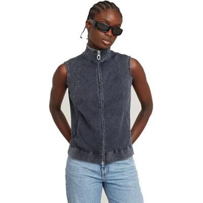 G-STAR RAW dam tvättad Lt Wt Sl Zip stickad Wmn tröja, Blå (Osaka Blue Gd D25864-d630-h193), L G-STAR RAW dam tvättad Lt Wt Sl Zip stickad Wmn tröja, Blå (Osaka Blue Gd D25864-d630-h193), L