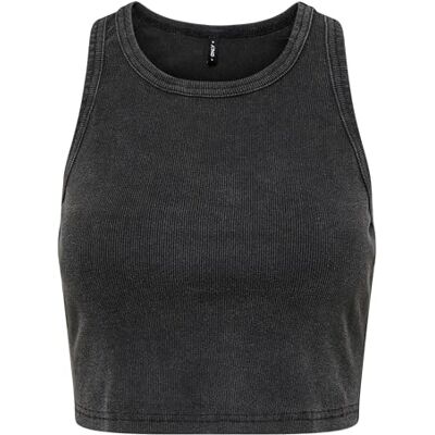 ONLY Onlgilda S/L O-hals skuren topp JRS, svart, XL ONLY Onlgilda S/L O-hals skuren topp JRS, svart, XL