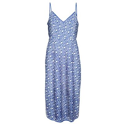 VERO MODA Bestseller A/S VMSONEY LACE Singlet Calf Dress WVN klänning, Little Boy Blue/Detail:Snow White Lines, XS, Liten pojke blå/detaljer: snow white lines, XS VERO MODA Bestseller A/S VMSONEY LACE Singlet Calf Dress WVN klänning, Little Boy Blue/Detail:Snow White Lines, XS, Liten pojke blå/detaljer: snow white lines, XS