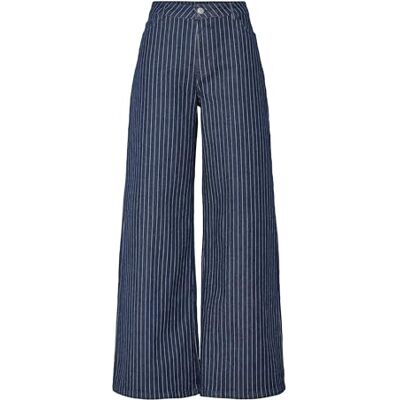 PIECES Pcrose Mw Wide denim jeans, Mörkblå denim, 26 PIECES Pcrose Mw Wide denim jeans, Mörkblå denim, 26