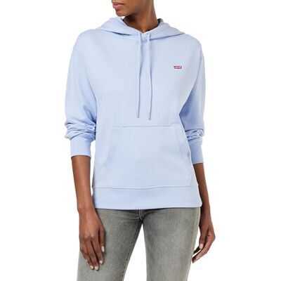 Levi's Huvtröja för kvinnor, standard, Brunnera Blue, XXS Levi's Huvtröja för kvinnor, standard, Brunnera Blue, XXS