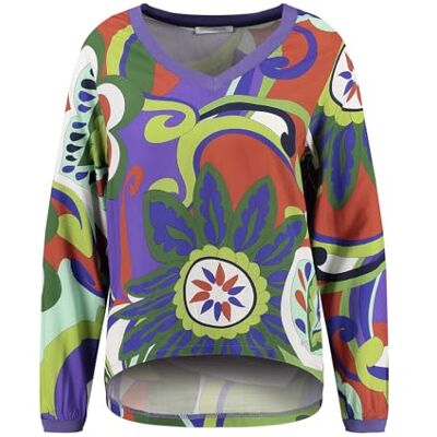 KEY LARGO KEYLARGO Dam Larina V-hals blus, Violett (1360), M KEY LARGO KEYLARGO Dam Larina V-hals blus, Violett (1360), M